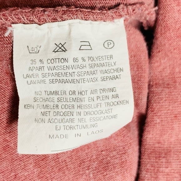 Paris France Mauve Eiffel Tower Embroidered Graphic Souvenir Tee Women's Size M - Picture 6 of 8